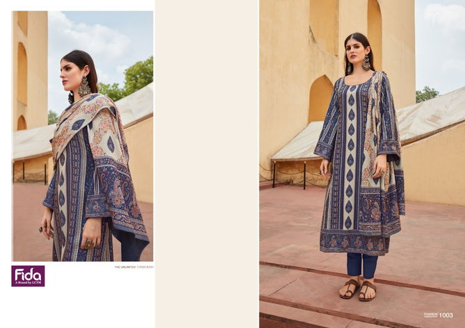 Fida Lahza Digital Pashmina Dress Materials Catalog
